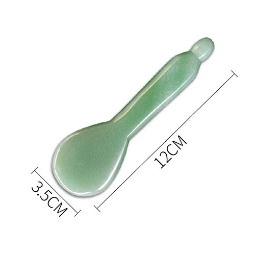 Jade Gua Sha Massage Tools Facial Tool Natural Green Gua Sha Anti Aging Facial Skin SPA for Rejuvenate Skin Anti-Wrinkle Anti Aging - style: C