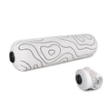 Inflatable Travel Foam Roller, 15 x 5 in, Topo Gray - color: Topo Gray