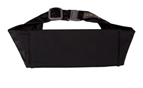 BANDI KIDS Pocket belt for Medical, Sports, Play Comfortable fit Adjustable waist pack, Made In USA - color: Black Solid