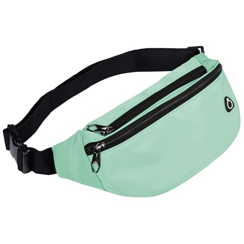 Fanny Packs for Men and Women Water-Repellent Sports Waist Pack Bag - color: 1pack-Aqua