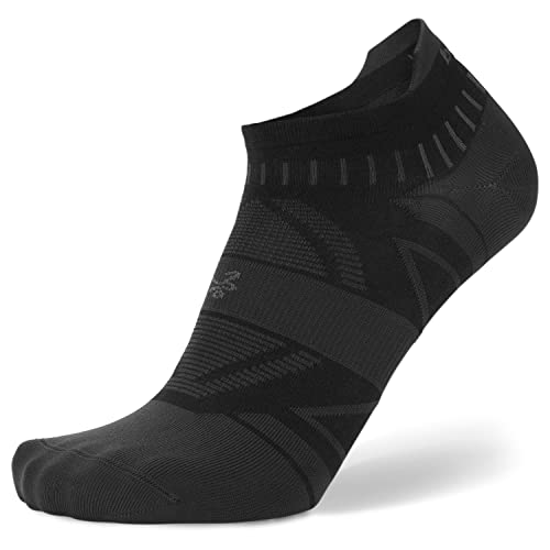 Balega Unisex Adult Hidden Dry Moisture Wicking Performance No Show Athletic Running Socks (1 Pair) - color: Black, size: X-Large