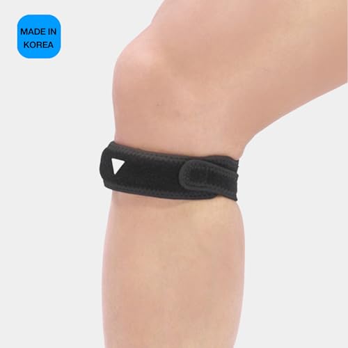 GRIPIT Air Knee Supporter One Line (Gray) – Lightweight, Adjustable, and Performance-Driven (1pack, Single Strap) Hiking, Soccer, Basketball, Running, Jumpers Knee, Tennis, Tendonitis, Volleyball & Squats - color: Gray