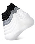 SIXDAYSOX Ankle Socks for Women Thin Breathable Cotton No Show Socks Womens - color: 5 Pairs-2 Black+2 White+1 Gray, size: 9-11
