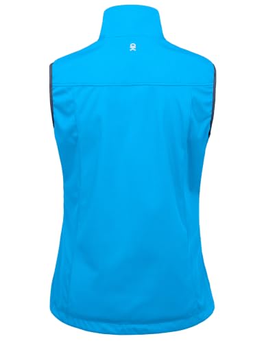 Little Donkey Andy Women's Lightweight Softshell Vest - color: Bright Blue, size: X-Small