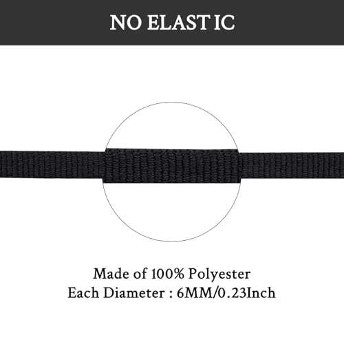Endoto Shoe Laces for Hoka Replacement Shoelaces Strings - color: Black, size: 55 Inch (139.7 cm)