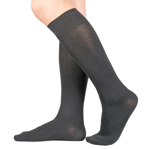 3 Pairs Men's Knee-High Dress Socks - color: Navy - 3 Pairs, size: 4-10 Tall