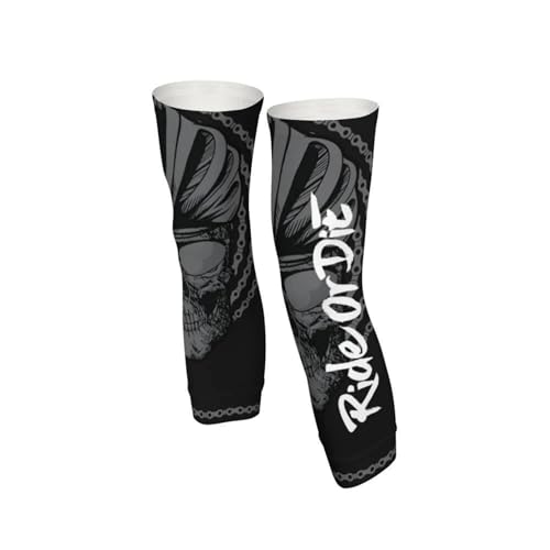 Leg Sleeves with Anti Slip Silicone Compression Leg Sleeves Cycling Leg Sleeves Adjustable Zipper - color: Ride, size: Medium