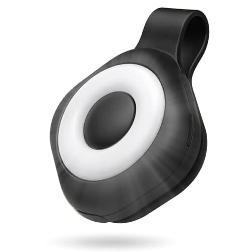 Wearable Nurse Night Light for Night Shift, Rechargeable Magnetic Clip-on Badge Light, Bright Hands Free Nurse Essentials Flashlight, Safety Light in the Dark for Walking Running Outdoor Emergency - color: Black