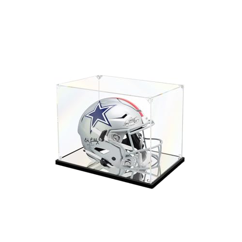 KOLIPI Mini Football Helmet Display Case, Acrylic Box 8.3x6.3x7.1 in - size: 8.3 x 6.3 x 7.1 inches
