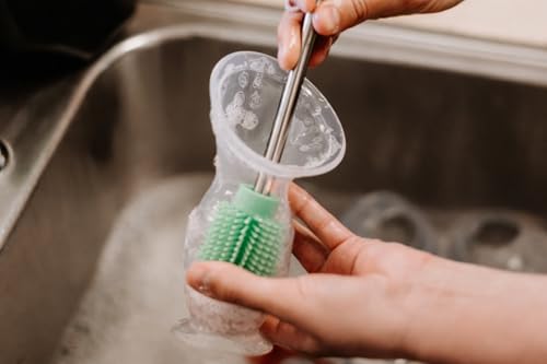 Haakaa Food-Grade Silicone Cleaning Brush Kit 3-Piece (Kit-Lime) - color: Kit-lime