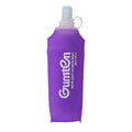 Soft Flask TPU BPA-Free 480ml Soft Water Bottle Leak-Proof Collapsible for Hydration Pack Running Vest Marathon Hiking Cycling (Purple) - color: 480ml Purple