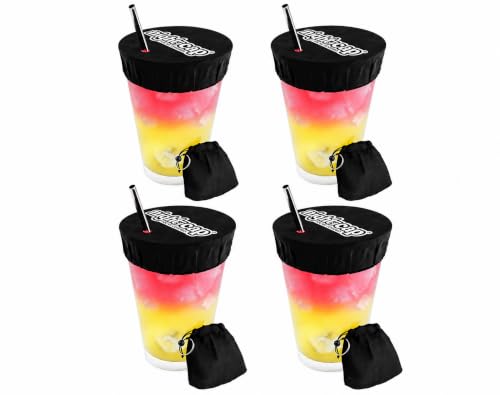 Nightcap Drink Cover Keychain, Portable Anti Drink Spiking Protector, Reusable Cup Shield for Bars, Festivals & Travel, Hidden Safety Cover for Women, Fits Most Cups & Glasses, As Seen on Shark Tank - style: 4 Pack