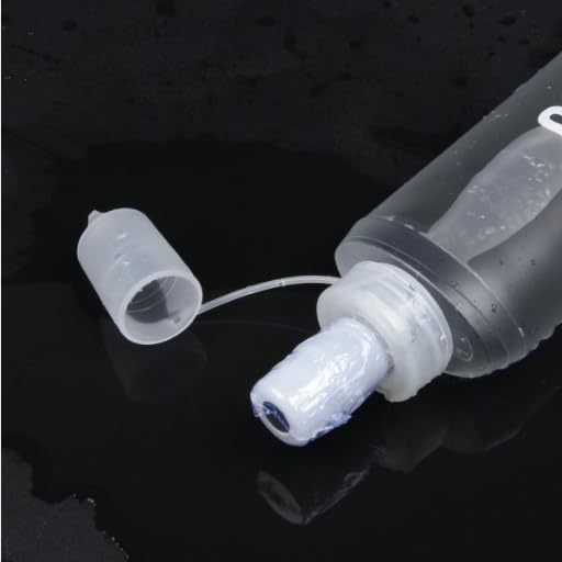 100ml TPU Soft Flask, Collapsible Water Bottle for Running Vest Hydration Pack, 1 Pack(White) - color: White
