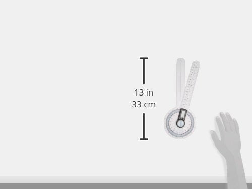 Jamar Plus+ Digital Goniometer, Professional Grade Digital Hand and Finger Range of Motion Tool for Accurate Angle Measuring, 12" - size: 12"