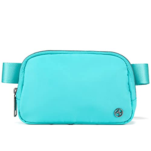 Pander Crossbody Belt Bag for Women and Men, Travel and Everyday Use - color: Cyan Blue