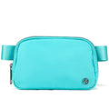 Pander Crossbody Belt Bag for Women and Men, Travel and Everyday Use - color: Cyan Blue