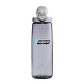 Nalgene 24 oz On The Fly Lock-Top Water Bottle, Smoke Gray w/Gray - color: Smoke Gray with Gray, size: 24 Ounces