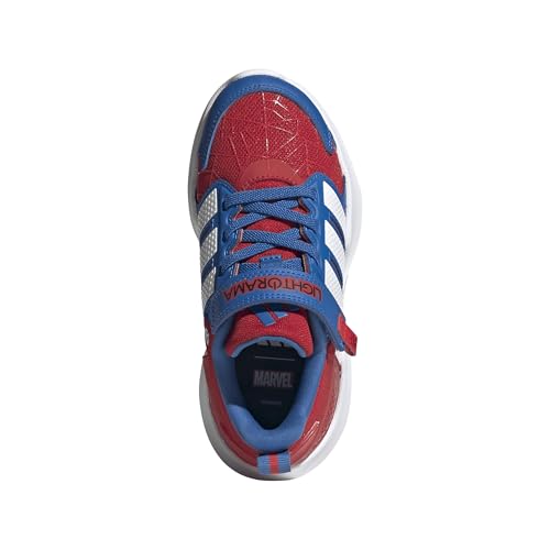 adidas Boys Lightorama Runner Children Sneakers Shoes Casual - Pink - color: Better Scarlet/White/Bright Royal/Spider-man, size: 12 Little Kid