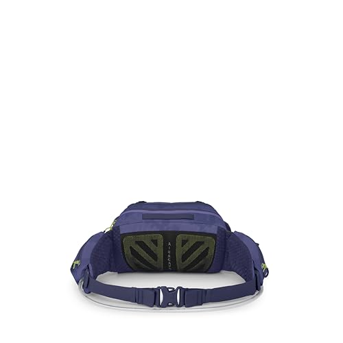 Osprey Seral Biking Waist Pack with Hydraulics Reservoir for Men & Women, Hydration Belt with Water Bladder - color: Botswana Purple Dust Print, style: 7l