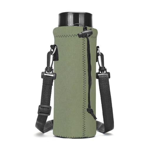 Neoprene Water Bottle Carrier Bag with Adjustable Strap, Insulated Bottle Holder for 24oz Bottles, Lightweight & Washable Bottle Sling for Walking, Hiking, Gym - color: XM-SHT-002
