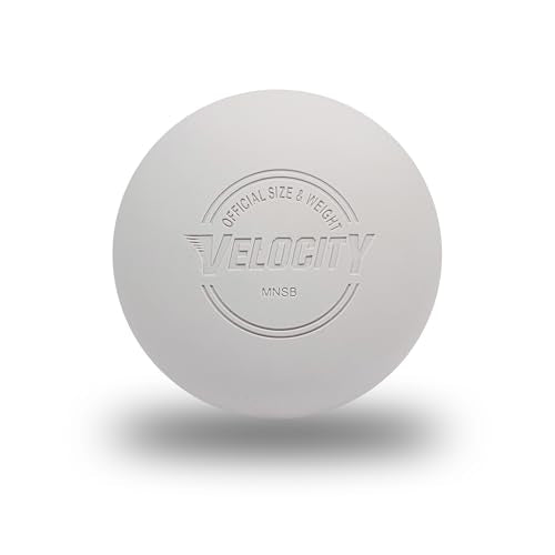 Velocity Lacrosse Balls - 1, 2, 3, 6, 12, 18, 24, 36, 60 and 120 Packs - for Practice, Official NFHS and College Approved Size - color: White, size: 1 Ball, style: Practice Ball