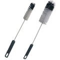 Bottle Brushes Thin Long Handle X 2, Soft Nylon Slim Wire Set