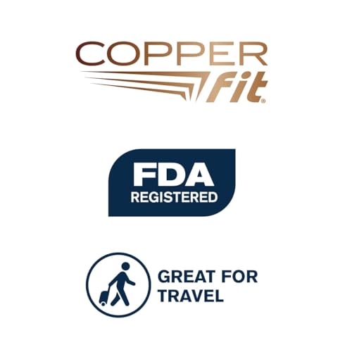 Copper Fit Mobilizer Compression Socks Easy On & Off Improves Circulation, Reduces Swelling for Men & Women, Work & Running - size: Large-X-Large