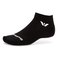 Swiftwick ASPIRE ONE Running & Cycling Socks, Breathable, Compression Fit - color: Black-circuit, size: Small