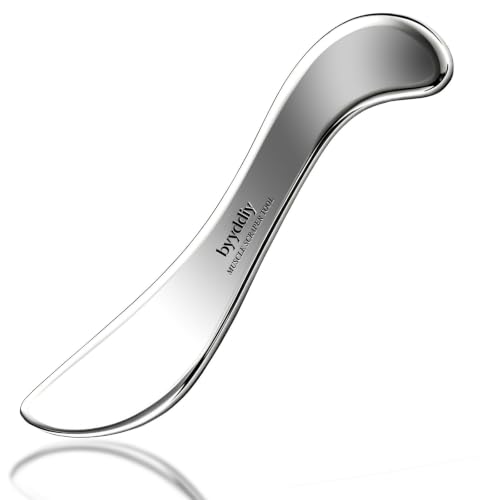 BYYDDIY-Travel Version Specifically for Facial Lifting and Body Massage Tool, Stainless Steel Muscle Scraper Tool, Gua Sha Tool for Physical Therapy Tools,Scraping Tool for Soft Tissue (4-S) - style: 4S