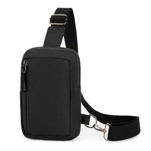 Ausion Fanny Pack Waist Bag for Men&Women Adjustable Belt Hip Bum Bag Fashion Water Resistant Hiking Waist Bag for Traveling Casual Running Hiking Cycling - color: sling pack-black