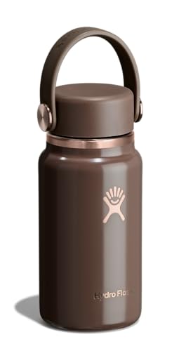 Hydro Flask Micro Bottle - Leak Proof Purse or Pocket Flask - Insulated Mini Water Bottle 6.7 Oz Chocolate Rose Gold - color: CHOCOLATE ROSE GOLD