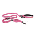 EzyDog Road Running Hands Free Dog Leash, Zero Shock Bungee - Pink - color: Pink, size: Standard