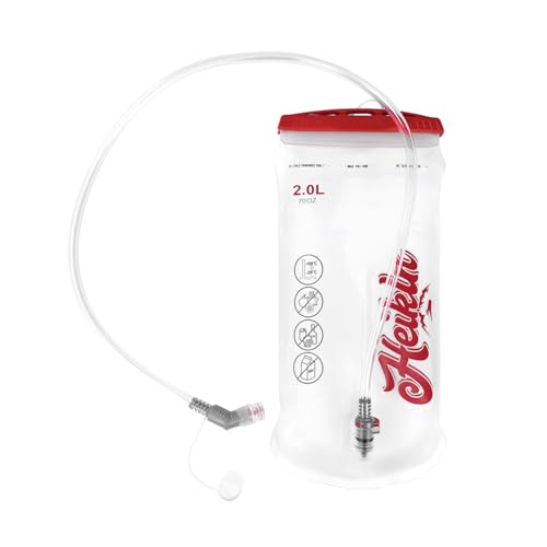 Hydration Bladder 1.5L-2L-3L,Leak Proof Water Reservoir with Insulated Sleeve, BPA Free Military Water Storage Bladder Bag Hydration Pack Replacement,Great for Bicycling Hiking Camping Hunting Running - color: 2L-White