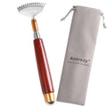 Back Scratcher for Women Men Extendable with Massage Roller - color: Dark Red