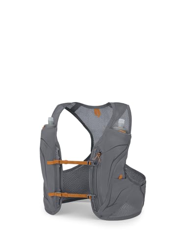 Osprey Duro LT Men's Running Hydration Vest with Hydraulics Soft Flasks - color: Phantom Grey/Toffee Orange