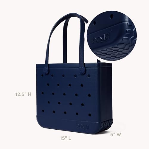 BOGG BAG Medium Tote – 15” x 12.5” x 5” – Essential Bags for Beach, Pool, Boat, Sports, Tailgating, Cruise, Travel - color: You Navy Me Crazy