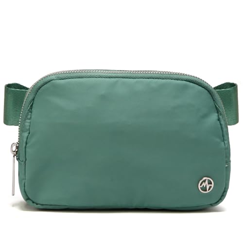 Pander Crossbody Belt Bag for Women and Men, Travel and Everyday Use - color: Eucalyptus Green