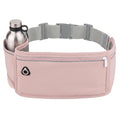 Slim Running Belt with Water Bottle Holder, Workout Fanny Pack for Men Women, Runner Marathon Jogging Belt Bag with Phone Holder, Running Waist Bag Runners Essentials, Hydration Fanny Pack - Pink - color: Pink- Bottle holder