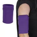 Cell Phone Armband Sleeve, Universal Sports Arm Band Sleeves Purple - color: Purple