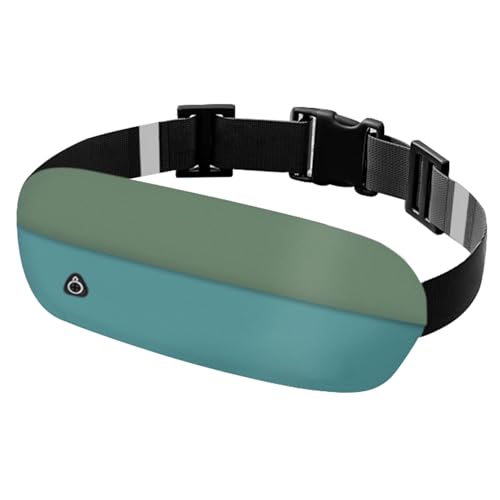 Waterproof Running Belt Waist Pack – Lightweight Fitness Phone Holder for Men Women, Adjustable Sport Bum Bag with Zipper Pockets for iPhone 15/16 Pro Max, Keys, Card (GSP8802, Green Blue) - color: Green Blue