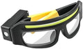 LED Glasses Rechargeable Headlight with Motion Sensor and Touch Control, 5 Modes USB C Lighted Glasses for Night Running,Camping, Fishing, Cycling, Hiking, Hands-Free Lighting (Yellow) - color: Yellow