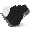 6 Pairs Copper Ankle Compression Socks for Women ＆ Man,Running Socks - color: 03-3black3white, size: Small-Medium