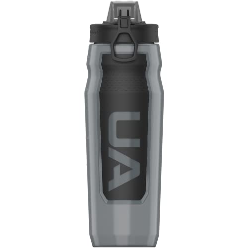 Under Armour 32oz Playmaker Squeeze Water Bottle - color: Pitch Grey