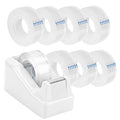 OWLKELA Lightweight Desktop Tape Dispenser, White, 1 Pack - color: White, size: 1 Pcs
