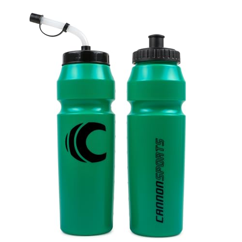Cannon Sports 1 Liter Sports Water Bottle, 2 Lids, BPA-Free (Green) - color: Green