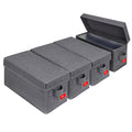 NUSWOR Upgrades CD Storage Box - CD Organizer with Lid 4Pack - Grey - size: CD-4PACK