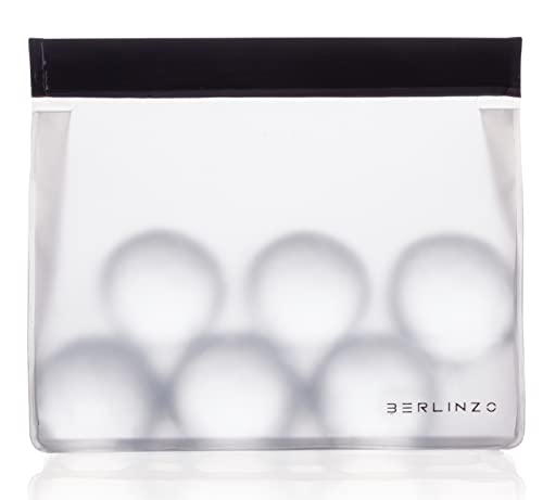 BERLINZO Reusable Ice Storage Bag - Freezer Safe, Leakproof, BPA-Free Silicone, Plastic-Free Lunch Bag and Food Storage - size: 1 Pack