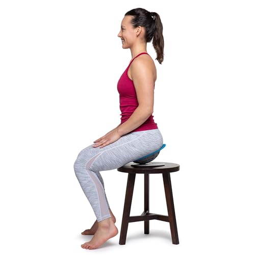 OPTP Pelvic Rocker Core Trainer, Pelvic Floor Training Disc, Blue, 3" x 11"