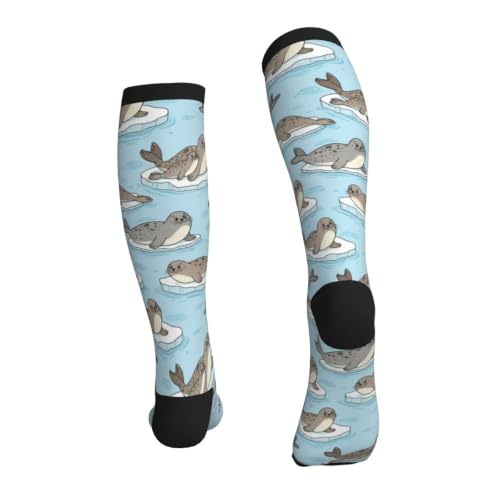 Compression Socks Circulation 15-20 Mmhg Knee High - color: Seals