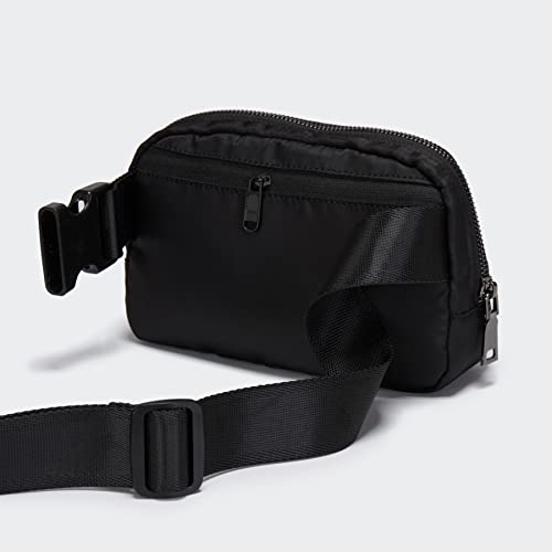 Pander Crossbody Belt Bag for Women and Men, Travel and Everyday Use, Black - color: Black